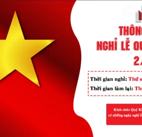THÔNG BÁO NGHỈ LỄ QUỐC KHÁNH 02-09